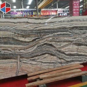 Zebra brown onyx slab