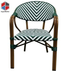 Emerald Green Rattan Armchair